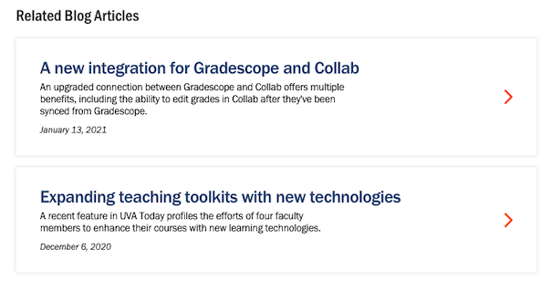 Related blog articles on Gradescope page